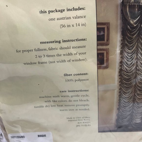 [Peri Homeworks Collection] One Sheer Austrian Valance Curtain Home Decor - Picture 7 of 8